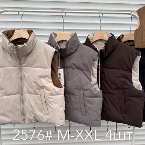 Жилетка DGMD (M-2XL) 2576 beige (деми) DGMD 2576 beige