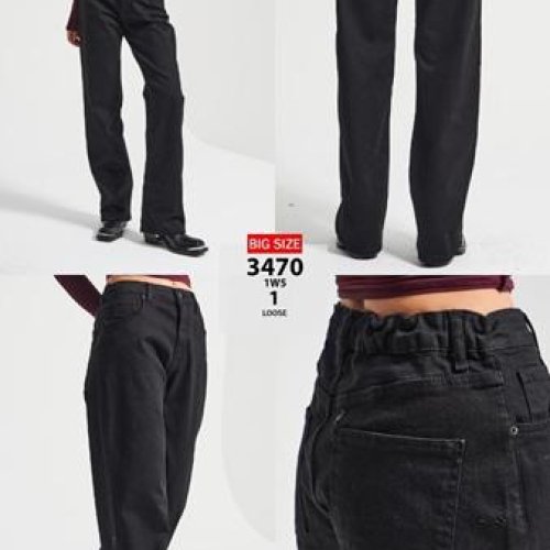 Джинсы Maxim Jeans (38-48) 3470-1 black (деми) Maxim Jeans 3470-1 black