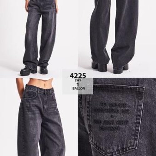 Джинсы Maxim Jeans (34-42) 4225 black (деми) Maxim Jeans 4225 black