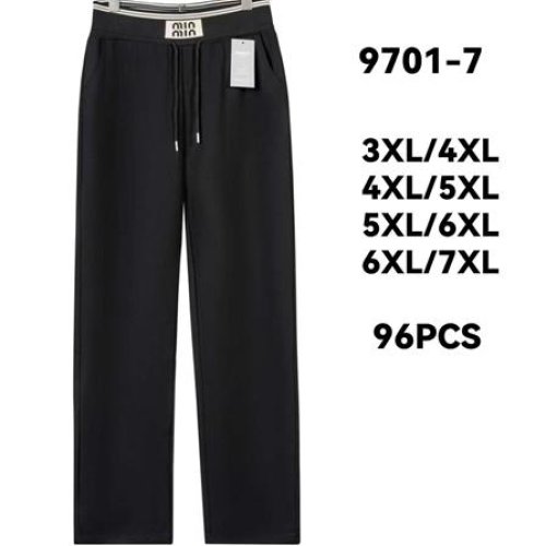 Штаны спорт Style Nadezhda (3XL-7XL) 9701-7 black (деми) Style Nadezhda 9701-7 black