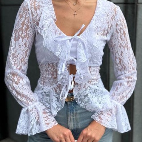 Блузка Arina (42-46) 1661 white (деми) Arina 1661 white