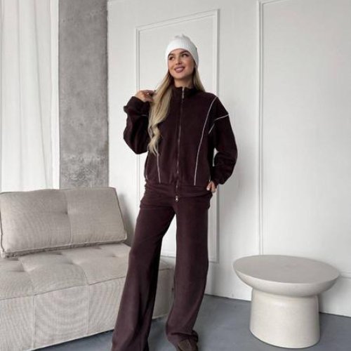 Костюм спорт Arina (42-52) 1683 brown (зима) Arina 1683 brown