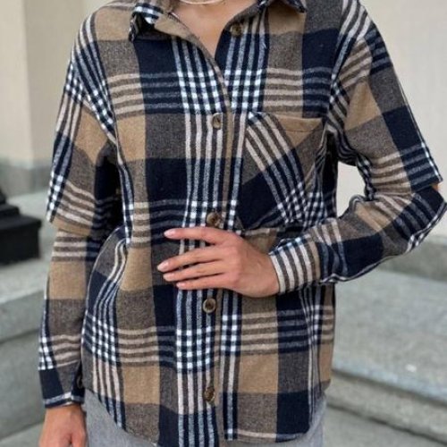 Рубашка Arina (42-48) 2473 beige (зима) Arina 2473 beige