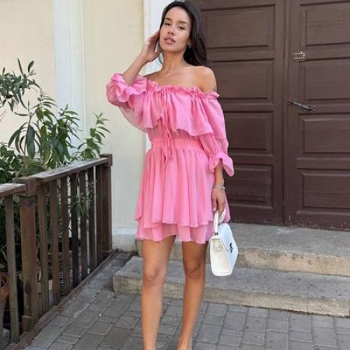 Платье Arina (42-48) 3114 pink (лето) Arina 3114 pink