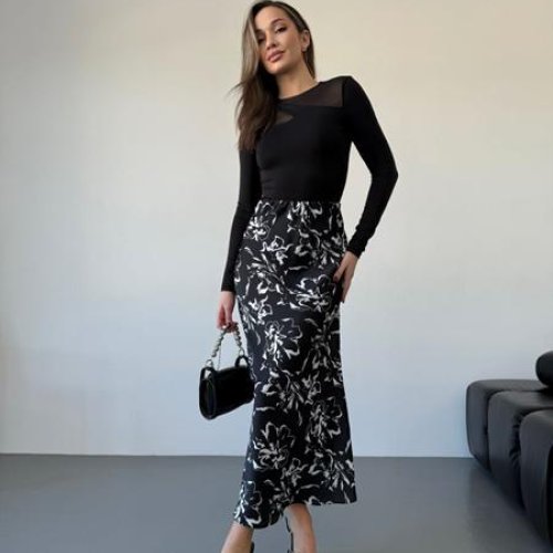 Юбка Arina (42-46) 8066-2 black (лето) Arina 8066-2 black