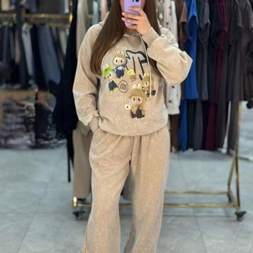 Костюм спорт Arina (M-XL) F271 beige (зима) Arina F271 beige