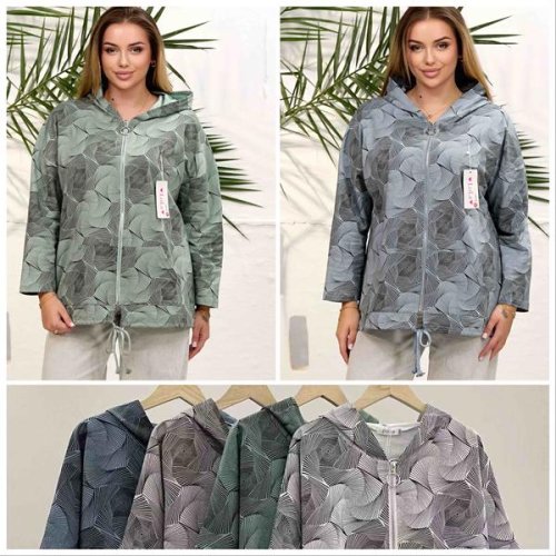 Ветровка Lola (L-3XL) 1002 green (деми) Lola 1002 green