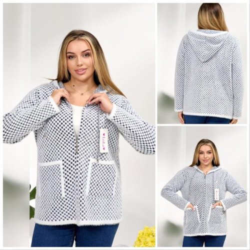 Кардиган Lola (54-56) LL506 grey (зима) Lola LL506 grey