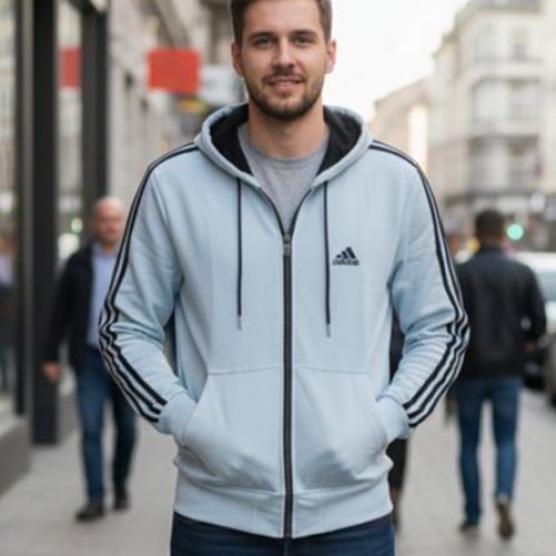 Кофта спорт Delviago (46-54) DL629 l.blue (деми) Delviago DL629 l.blue