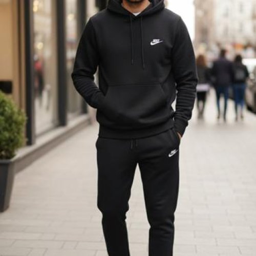 Костюм спорт Delviago (46-54) DL639 black (деми) Delviago DL639 black