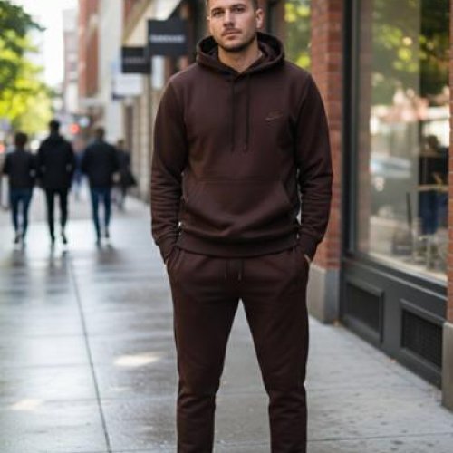 Костюм спорт Delviago (46-54) DL640 brown (деми) Delviago DL640 brown