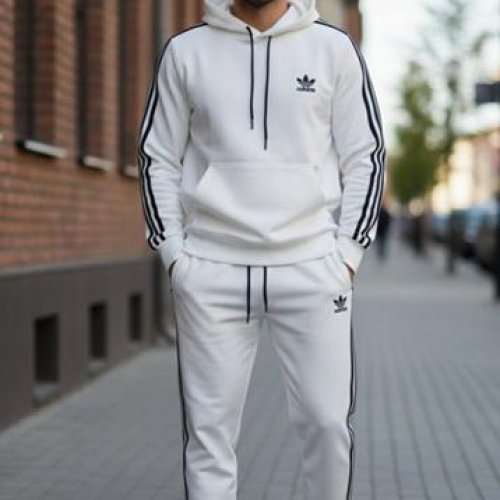 Костюм спорт Delviago (46-54) DL646 white (деми) Delviago DL646 white