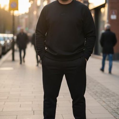 Костюм спорт Delviago (54-62) DL668 black (деми) Delviago DL668 black