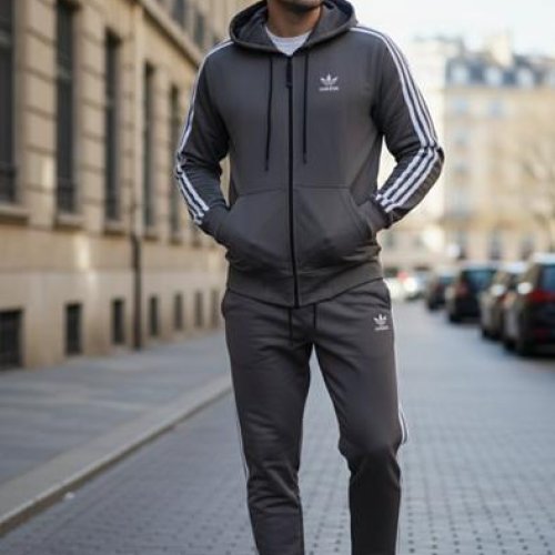 Костюм спорт Delviago (46-54) DL671 grey (деми) Delviago DL671 grey