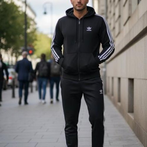 Костюм спорт Delviago (46-54) DL673 black (деми) Delviago DL673 black