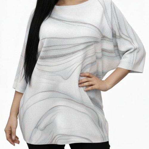 Свитер Elena&Vika (50-58) 26125 l.grey (деми) Elena&Vika 26125 l.grey