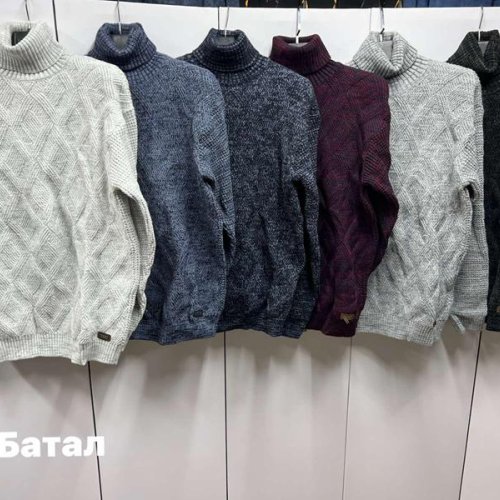 Свитер Navas (3XL-5XL) NV1041 l.grey (зима) Navas NV1041 l.grey