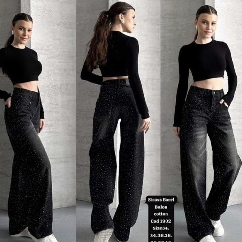 Джинсы Jeans Club (34-40) 1902 black (деми) Jeans Club 1902 black