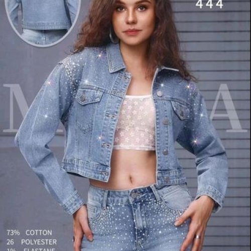 Куртка Jeans Club (S-L) A2178 l.blue (деми) Jeans Club A2178 l.blue