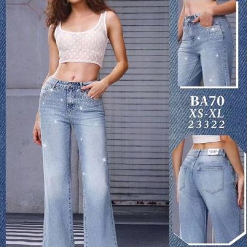 Джинсы Jeans Club (XS-XL) BA70 l.blue (деми) Jeans Club BA70 l.blue