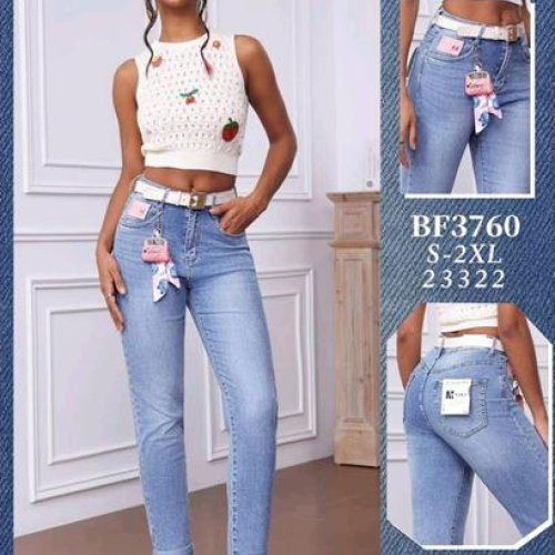 Джинсы Jeans Club (S-2XL) BF3760 l.blue (деми) Jeans Club BF3760 l.blue