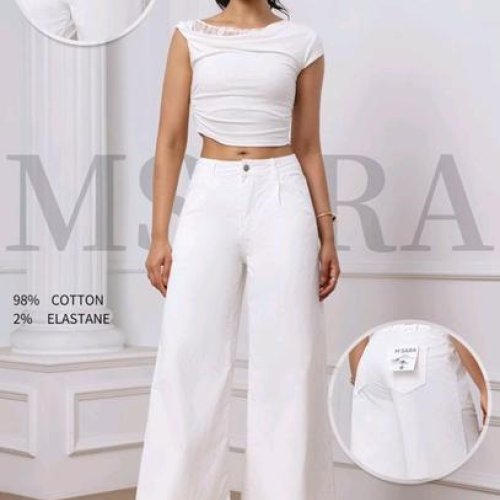 Джинсы Jeans Club (S-2XL) BQ2707 white (деми) Jeans Club BQ2707 white