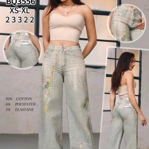 Джинсы Jeans Club (XS-XL) BQ3556 l.blue (деми) Jeans Club BQ3556 l.blue