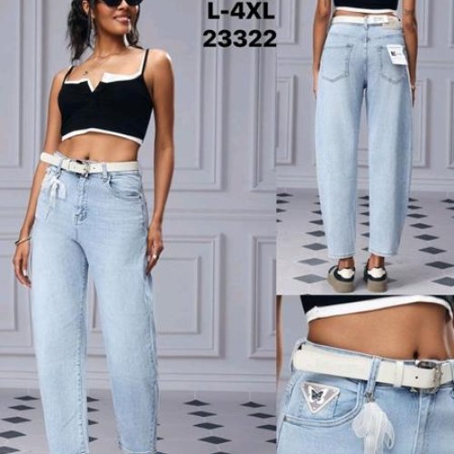 Джинсы Jeans Club (L-4XL) MK290-6 l.blue (деми) Jeans Club MK290-6 l.blue