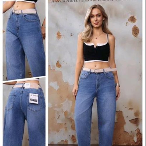 Джинсы Jeans Club (L-4XL) MK583-4 blue (деми) Jeans Club MK583-4 blue