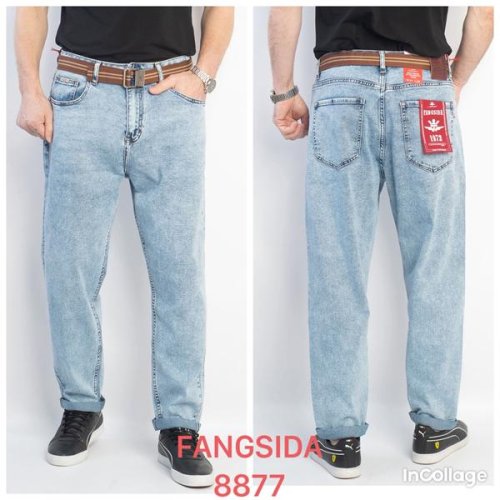 Джинсы God Baron (30-38) 8877 l.blue (деми) God Baron 8877 l.blue