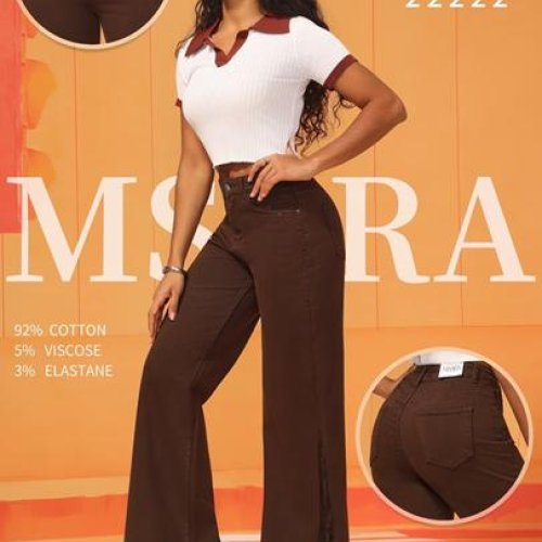 Джинсы Miss Kurry (XS-XL) BQ3570-60 brown (деми) Miss Kurry BQ3570-60 brown