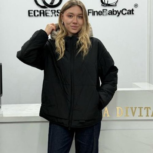 Куртка Orange Chinese (XL-5XL) 6659 black (деми) Orange Chinese 6659 black