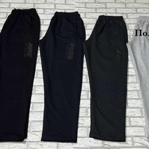 Штаны спорт Shon (50-58) S2481 l.grey (деми) Shon S2481 l.grey