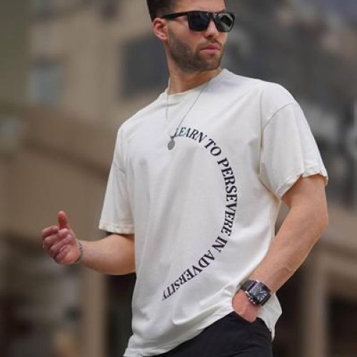 Футболка Hous Of Timur (2XL-6XL) HT222 white (лето) Hous Of Timur HT222 white