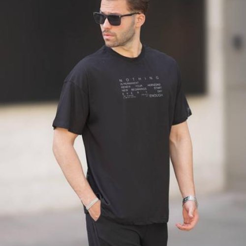 Футболка Hous Of Timur (2XL-6XL) HT225 black (лето) Hous Of Timur HT225 black