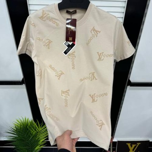 Футболка Hous Of Timur (2XL-6XL) HT201 beige (лето) Hous Of Timur HT201 beige