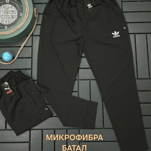 Штаны спорт Hous Of Timur (2XL-6XL) HT318 black (деми) Hous Of Timur HT318 black