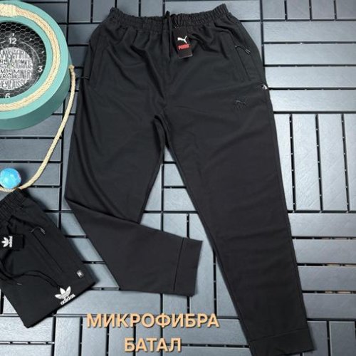 Штаны спорт Hous Of Timur (2XL-6XL) HT323 black (деми) Hous Of Timur HT323 black
