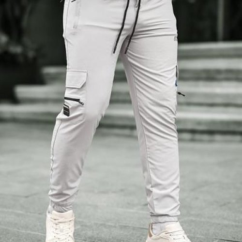 Штаны спорт Hous Of Timur (S-3XL) HT154 l.grey (деми) Hous Of Timur HT154 l.grey