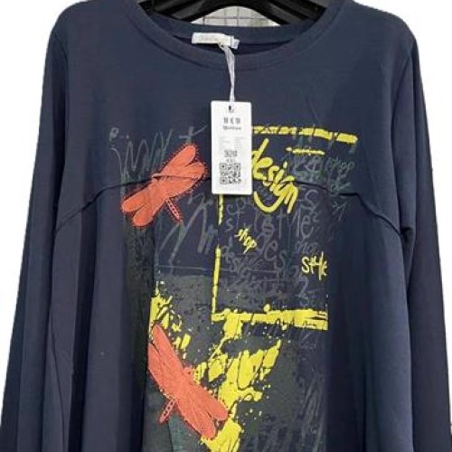 Свитер Immei (4XL-6XL) 3624 navy (деми) Immei 3624 navy