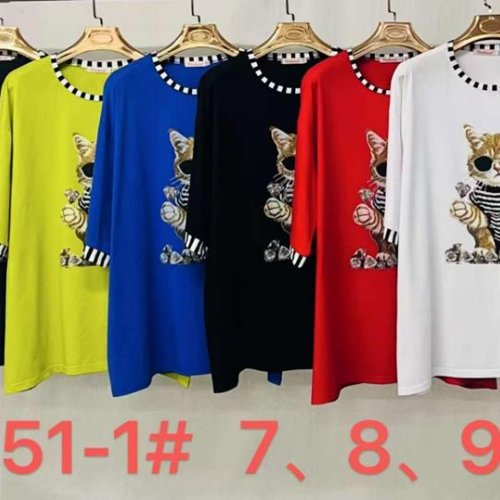 Футболка Immei (7XL-9XL) 9251-1 white (лето) Immei 9251-1 white