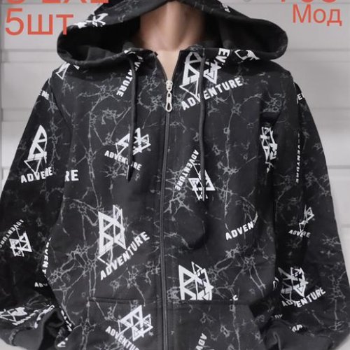 Кофта Надийка (S-2XL) ND621-708 black (деми) Надийка ND621-708 black