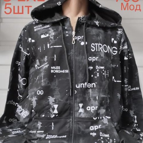 Кофта Надийка (S-2XL) ND623-708 black (деми) Надийка ND623-708 black