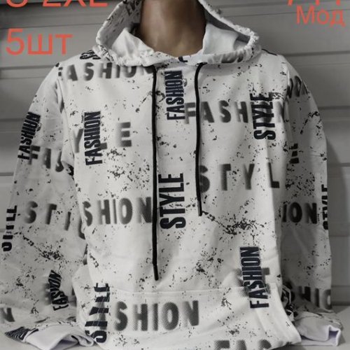 Худи Надийка (S-2XL) ND628-744 white (деми) Надийка ND628-744 white