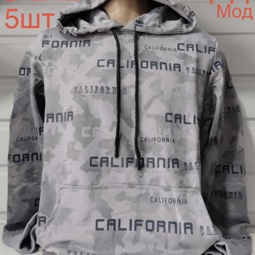 Худи Надийка (S-2XL) ND630-744 grey (деми) Надийка ND630-744 grey