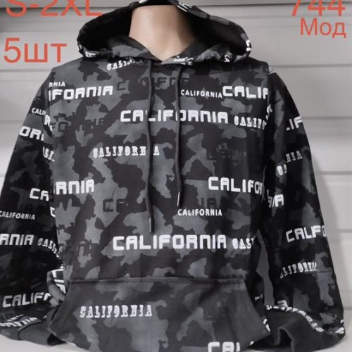 Худи Надийка (S-2XL) ND632-744 black (деми) Надийка ND632-744 black