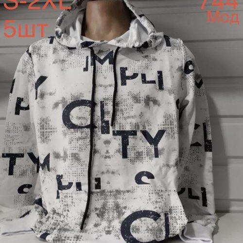 Худи Надийка (S-2XL) ND634-744 white (деми) Надийка ND634-744 white