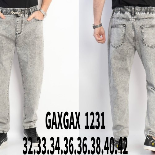Джинсы Basanjiu (32-42) 1231 grey (деми) Basanjiu 1231 grey