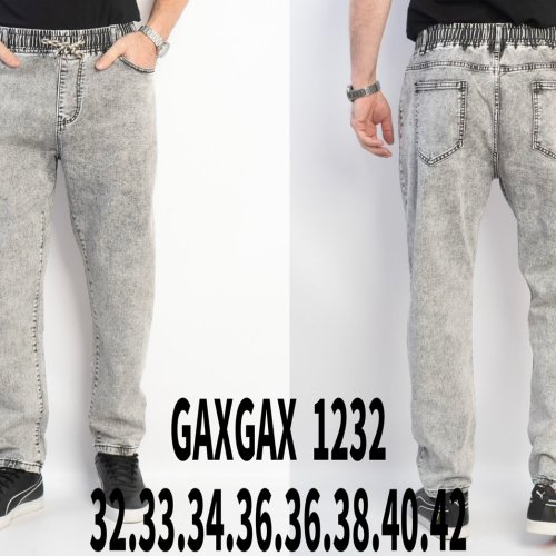 Джинсы Basanjiu (32-42) 1232 grey (деми) Basanjiu 1232 grey