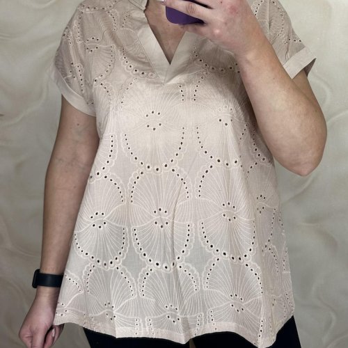 Футболка LeVisha (M-2XL) 26004 beige (лето) LeVisha 26004 beige